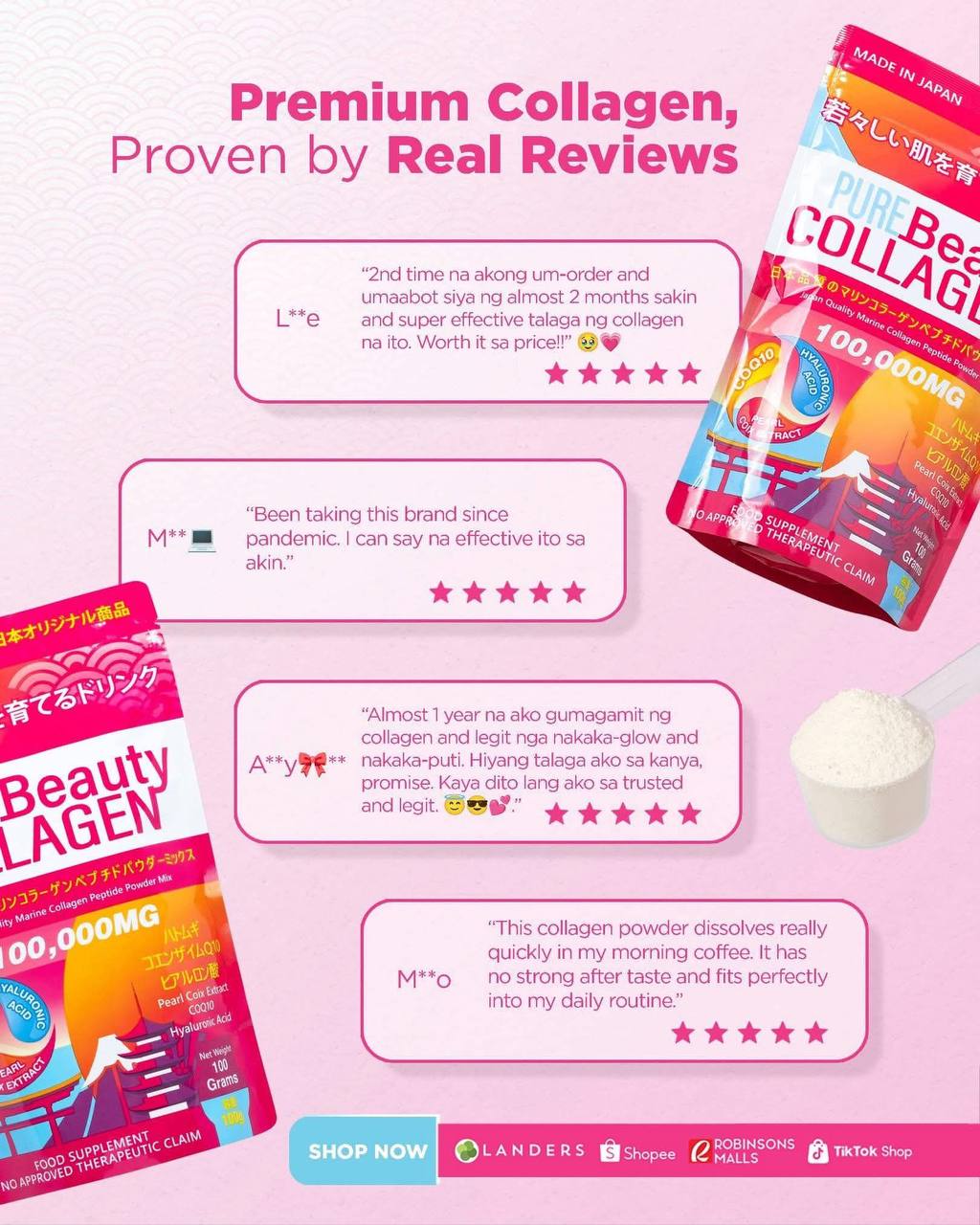 Pure Beauty Collagen made in Japan