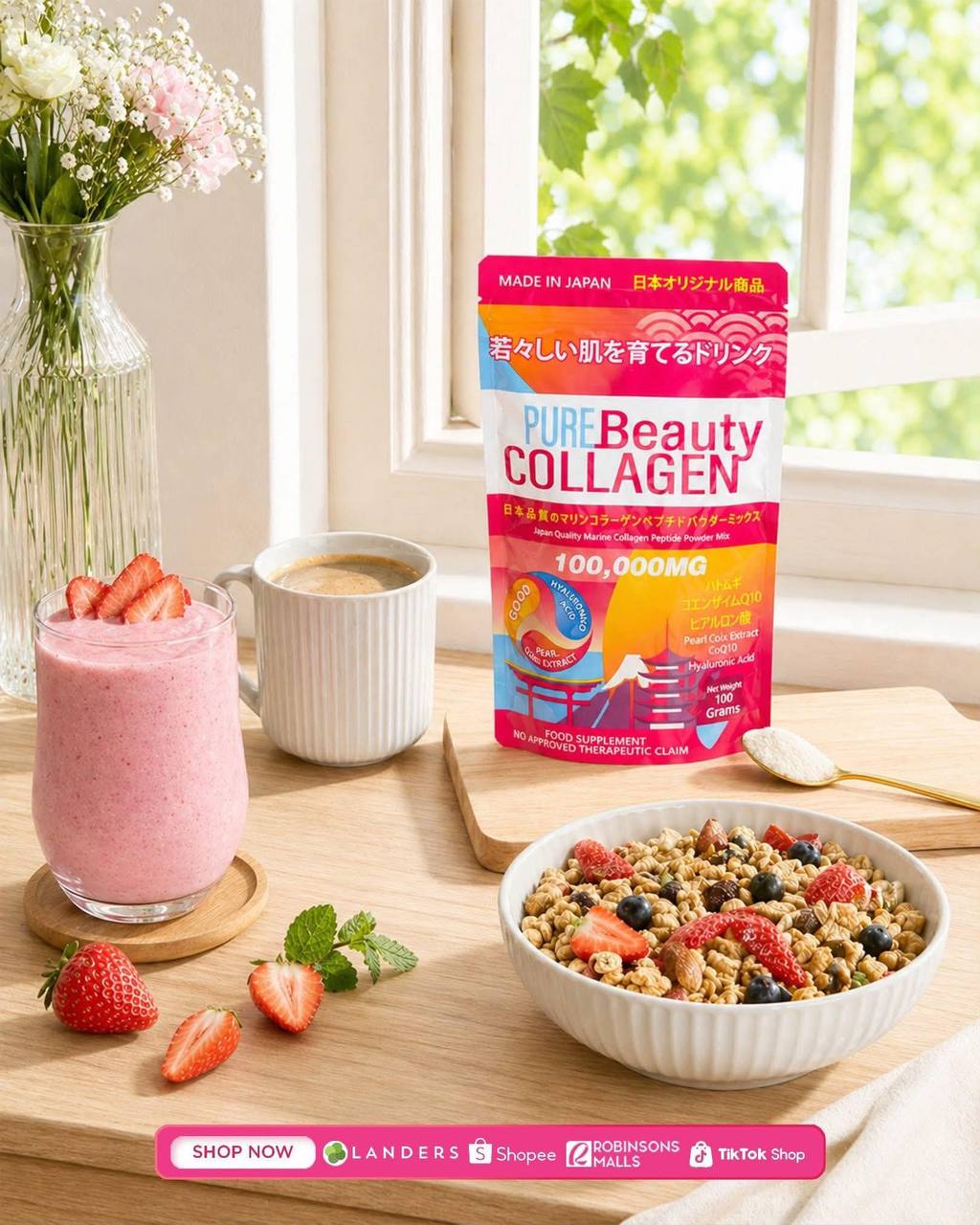 Pure Beauty Collagen made in Japan
