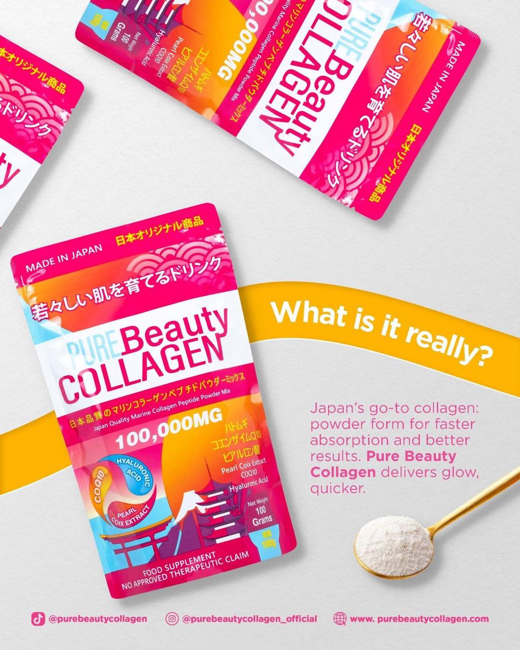 Pure Beauty Collagen made in Japan