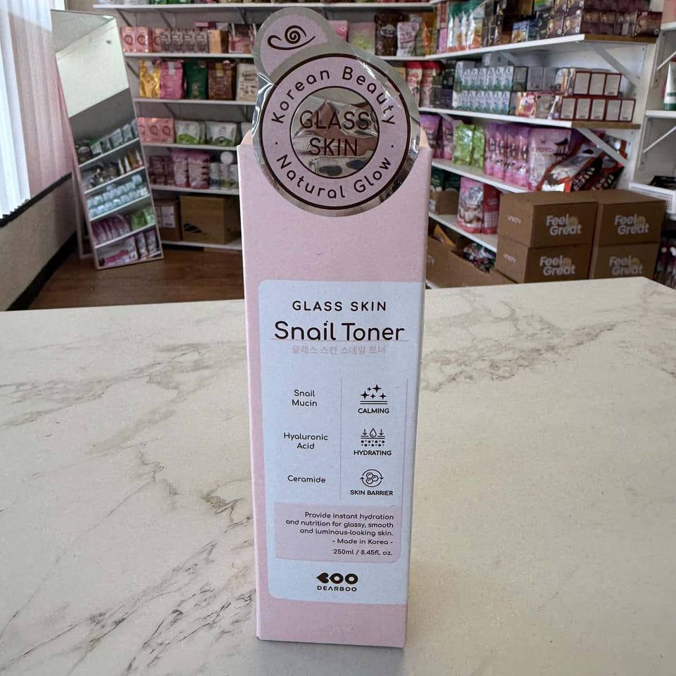 DEARBOO Glass Skin Snail Toner (250ml / 8.45 fl. oz.)