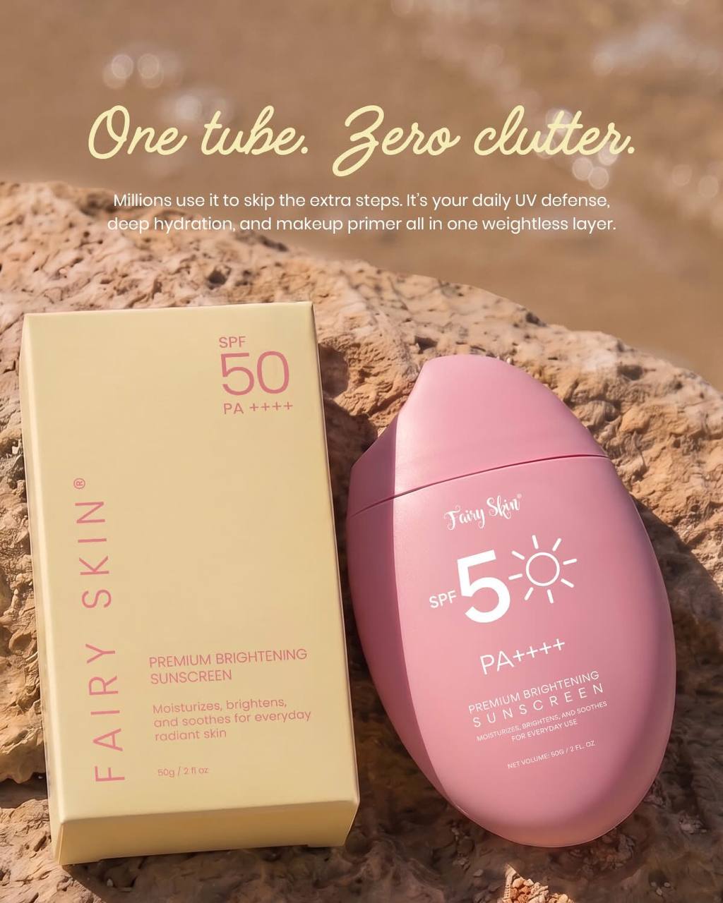 FAIRY SKIN Sunscreen Premium Brightening SPF 50