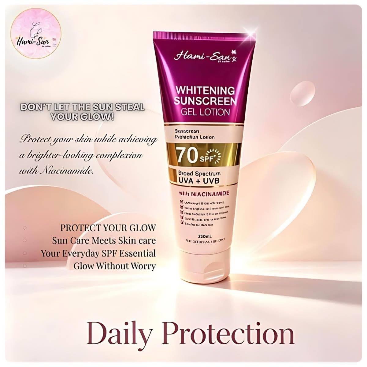 HamiSan Sunscreen Gel Lotion SPF 70 PA++++ (250mL)