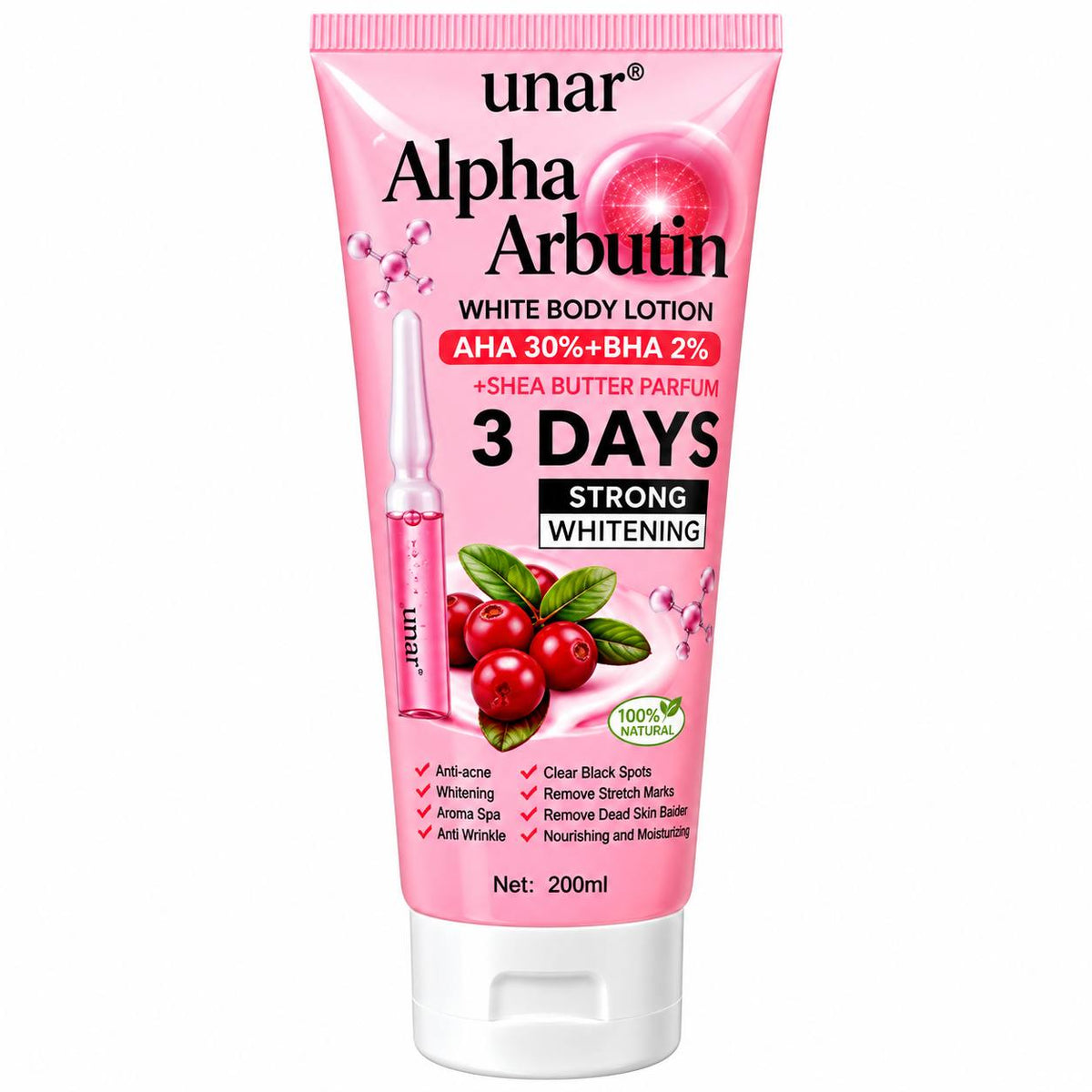 Unar Brightening Serum Lotion 200ML
