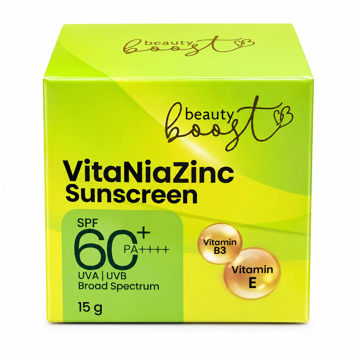 Beauty Boost VitaNiaZinc Sunscreen SPF 60+ PA++++ (15 g)
