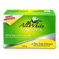 All White Placenta Herbal Soap with Coconut Oil & Tea Tree Extract 135g