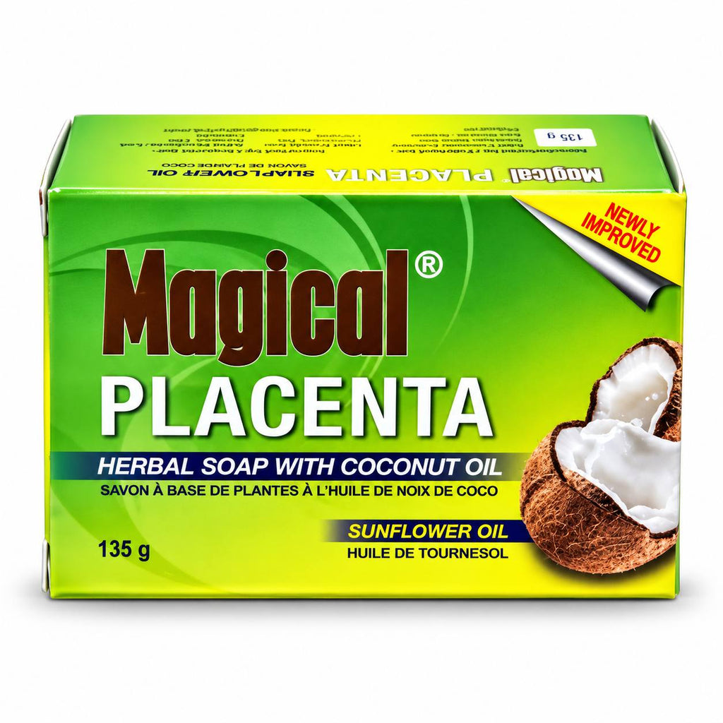 Magical  Placenta Herbal Soap with Coconut Oil 135g