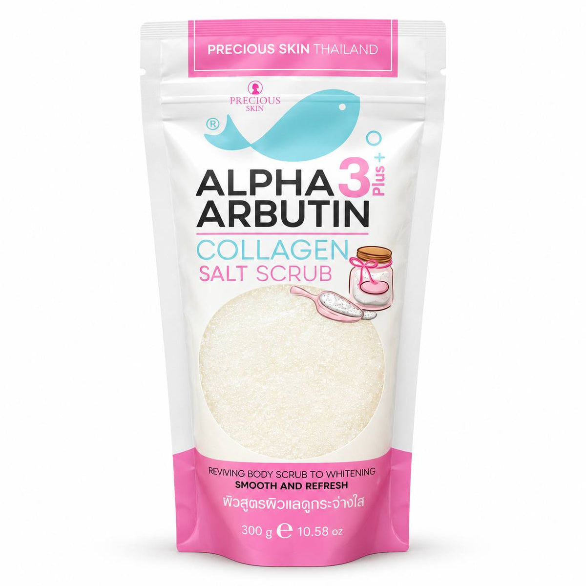 Precious Skin Thailand Alpha Arbutin 3 Plus+ Collagen Salt Scrub