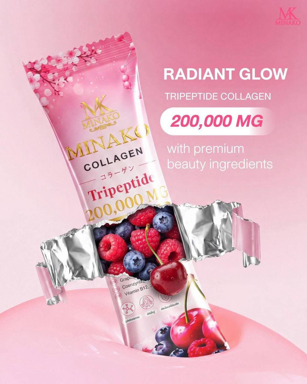 Minako Collagen Plus+ (Tripeptide 200,000 mg)