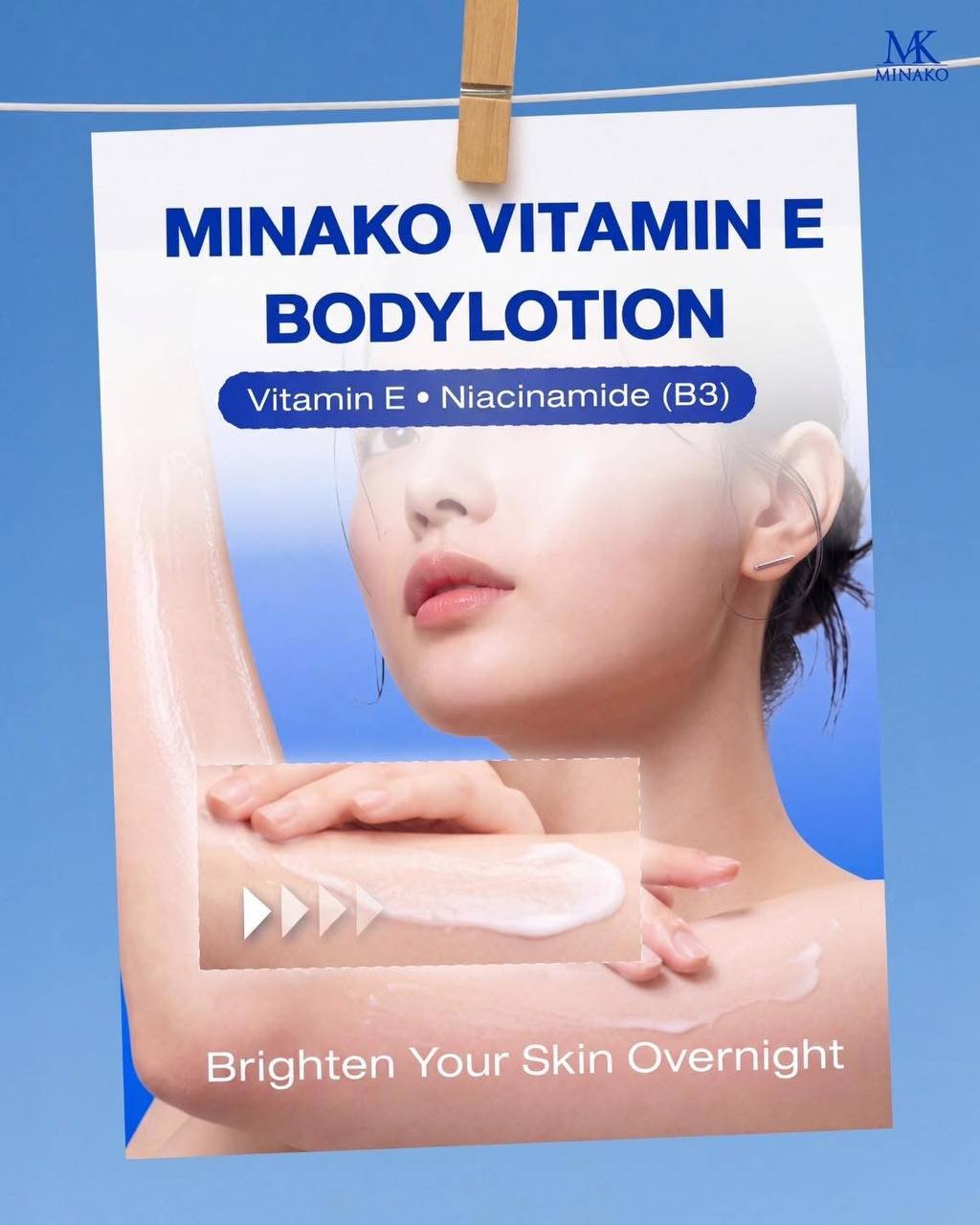 Minako Vitamin E 99X Niacinamide Vitamin Body Lotion 500ml