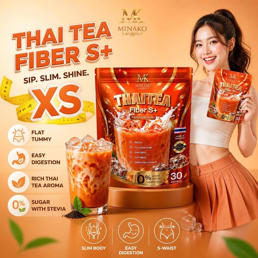 Minako Thai Tea Fiber S+
