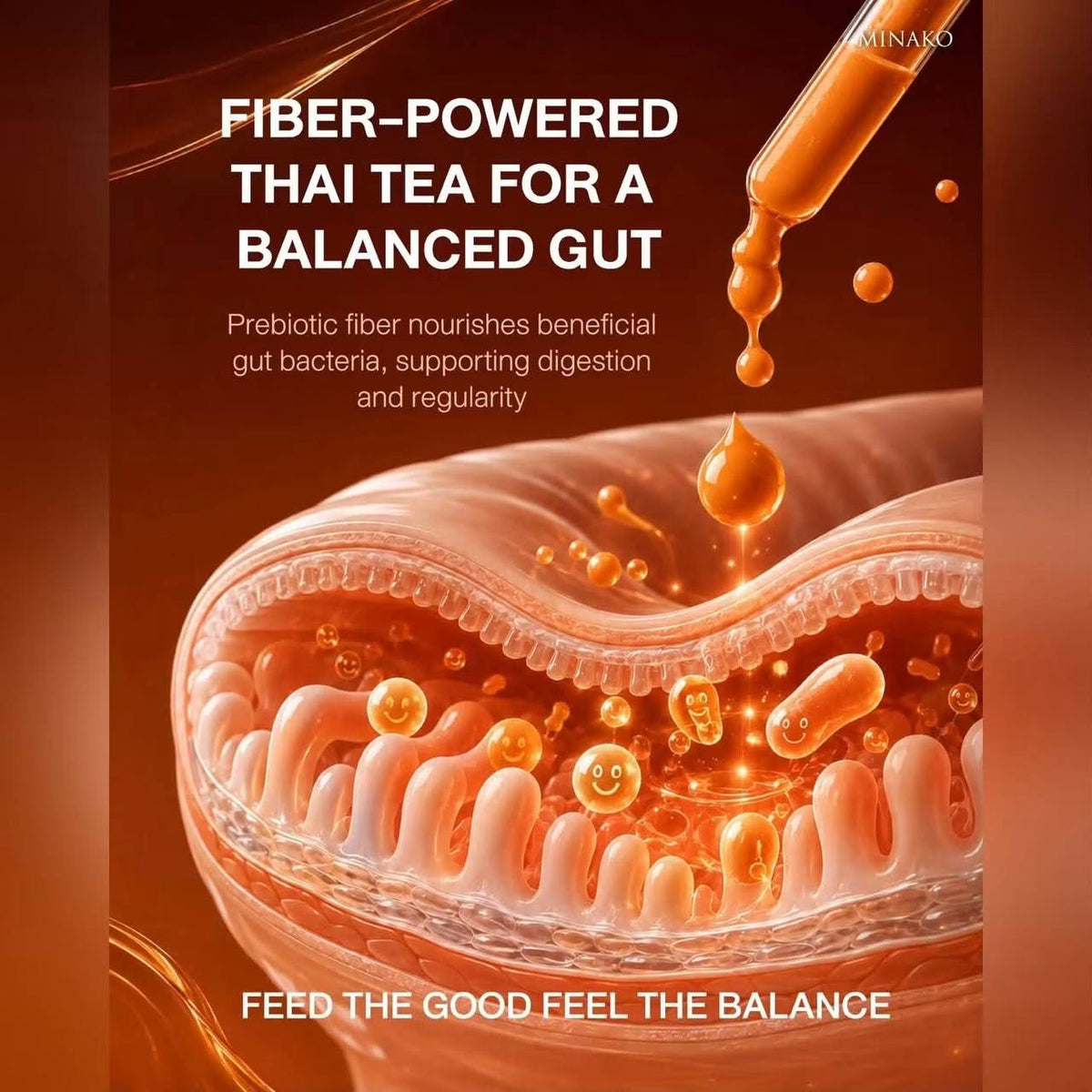 Minako Thai Tea Fiber S+
