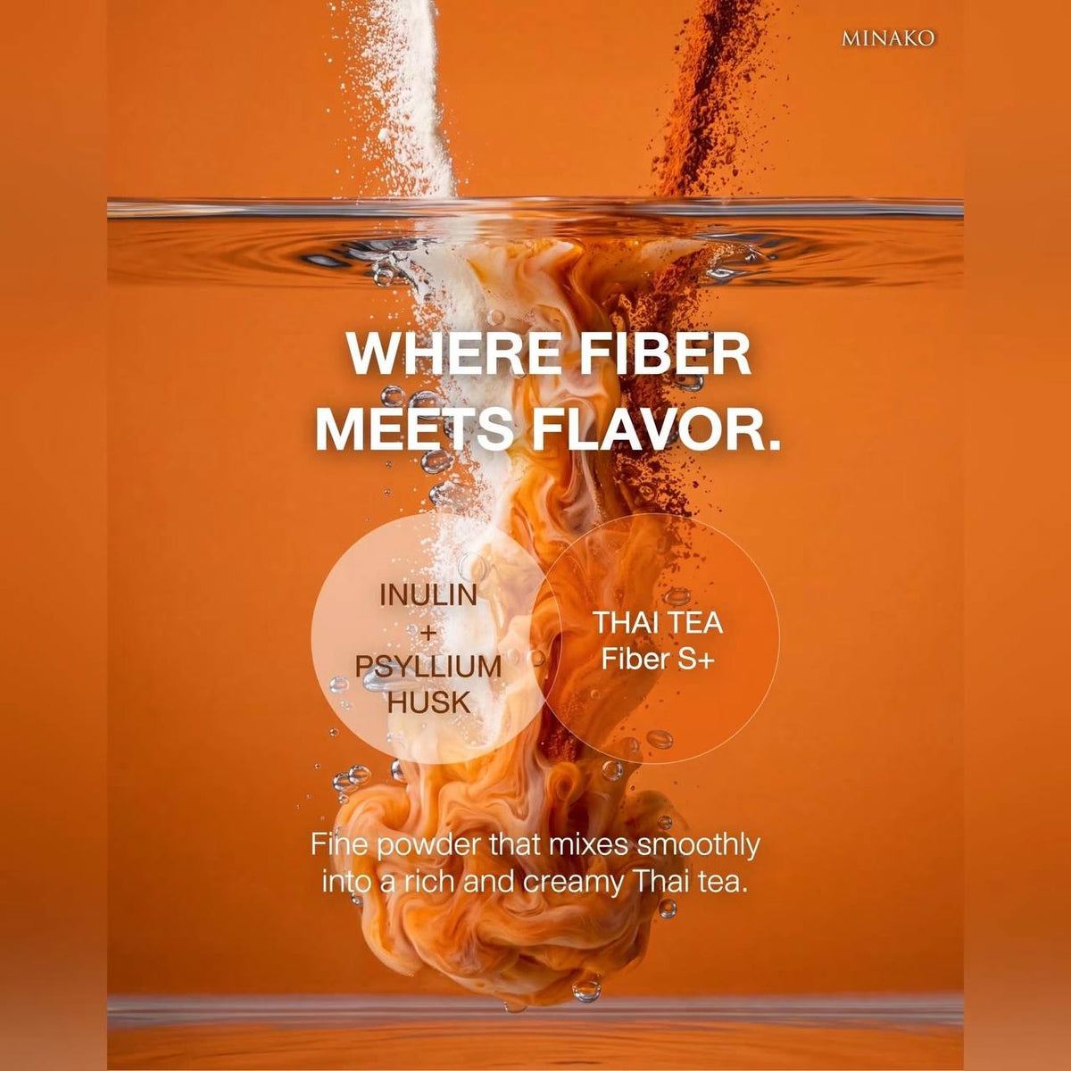 Minako Thai Tea Fiber S+