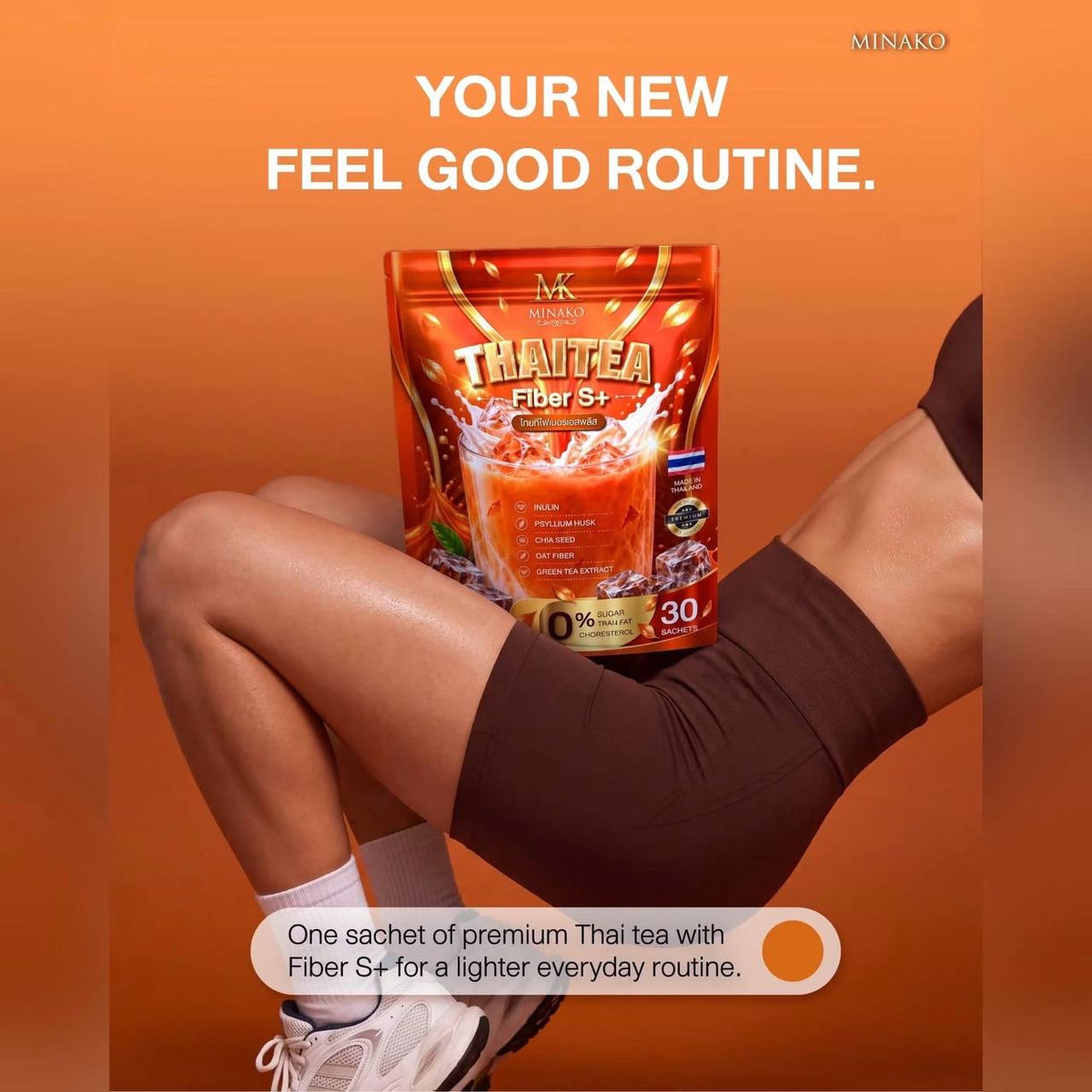 Minako Thai Tea Fiber S+
