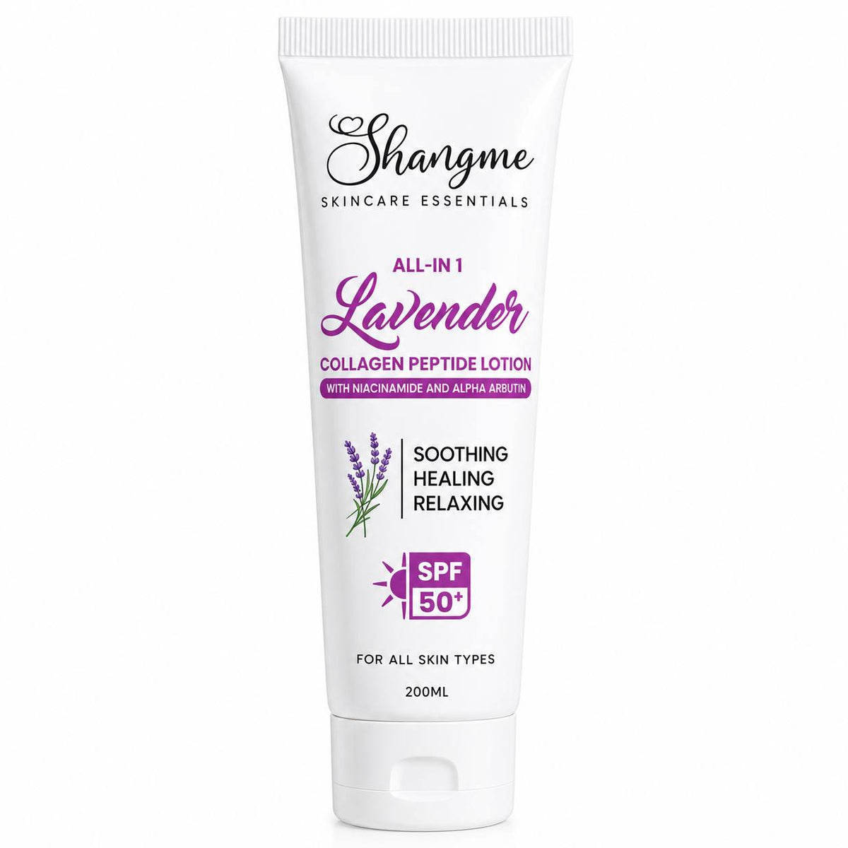 Shangme Skincare Essentials All-in-1 Lavender Collagen Peptide Lotion