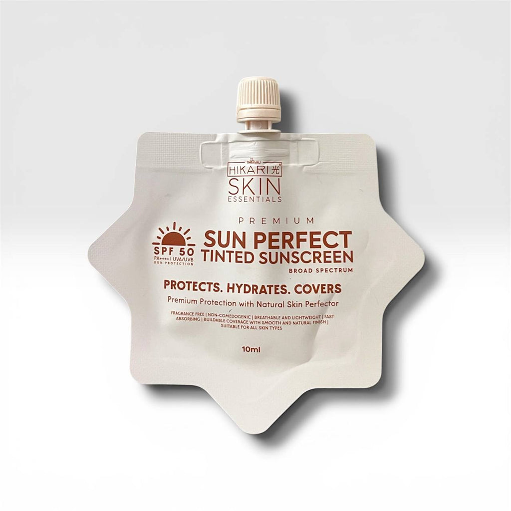 Hikari Skin Essentials - Premium Tinted Susncreen Spf50 10g Mini Version