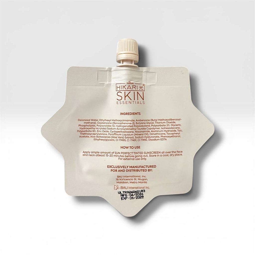 Hikari Skin Essentials - Premium Tinted Susncreen Spf50 10g Mini Version