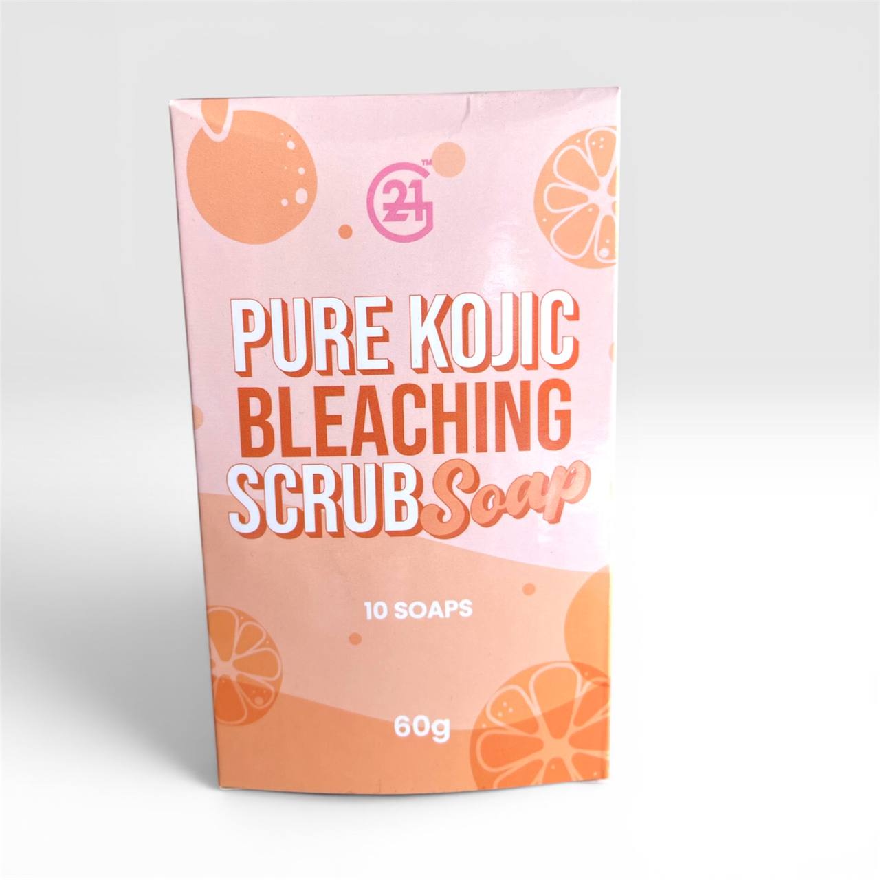 Pure Kojic Bleaching Scrub Soap 1 Box (10pcs x 60g )