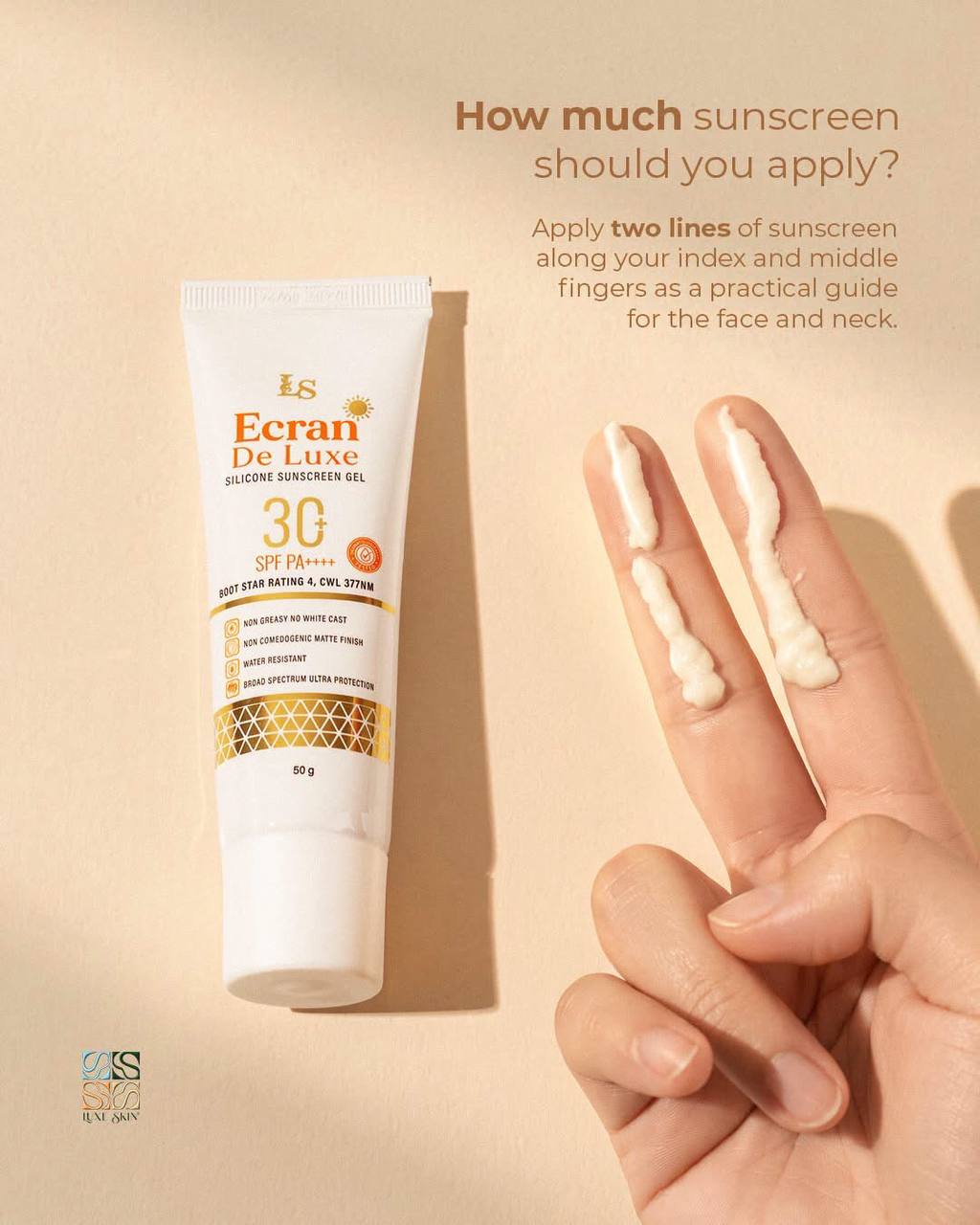 Luxe Skin Ecran De Luxe Sunscreen Gel (50g)
