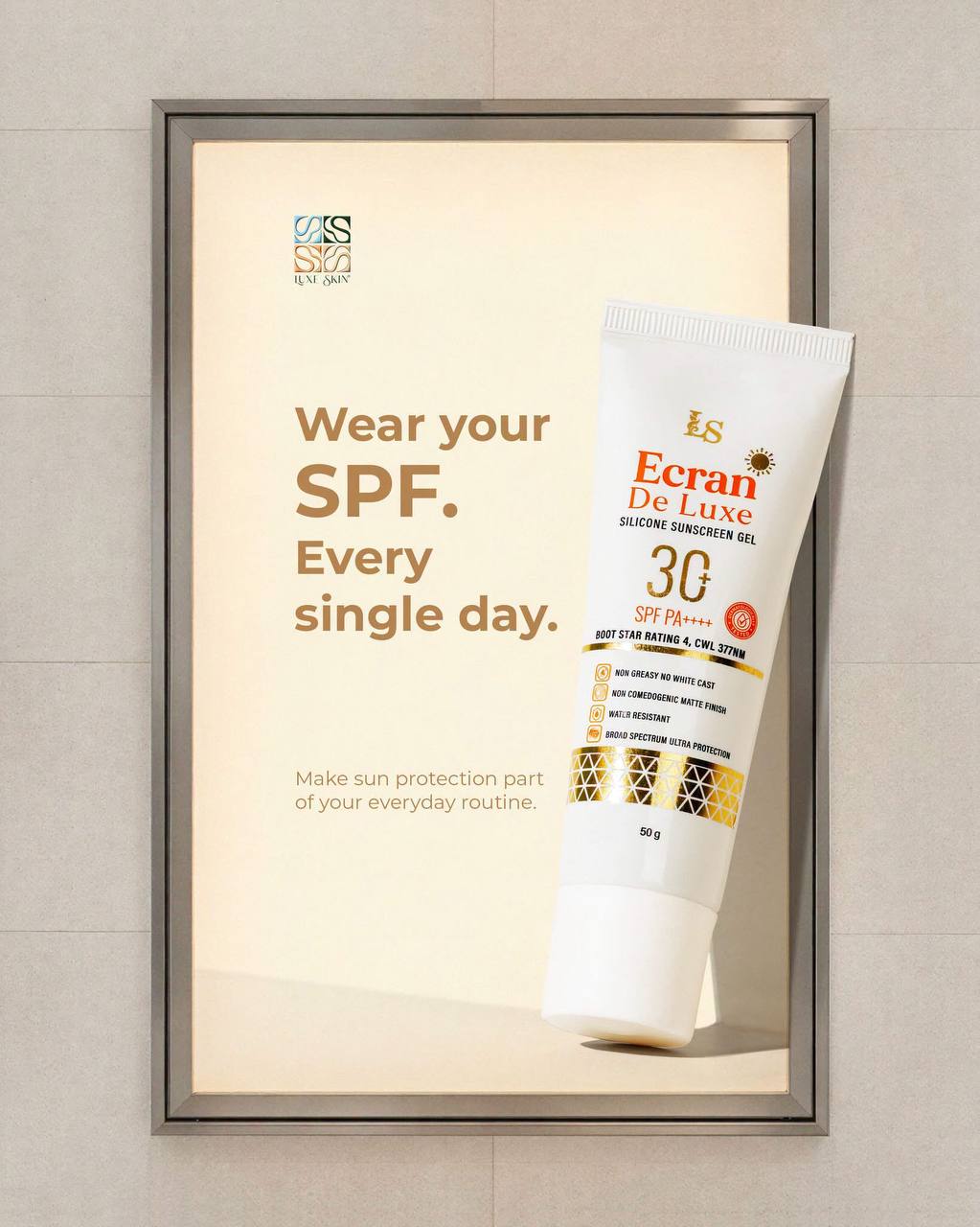 Luxe Skin Ecran De Luxe Sunscreen Gel (50g)