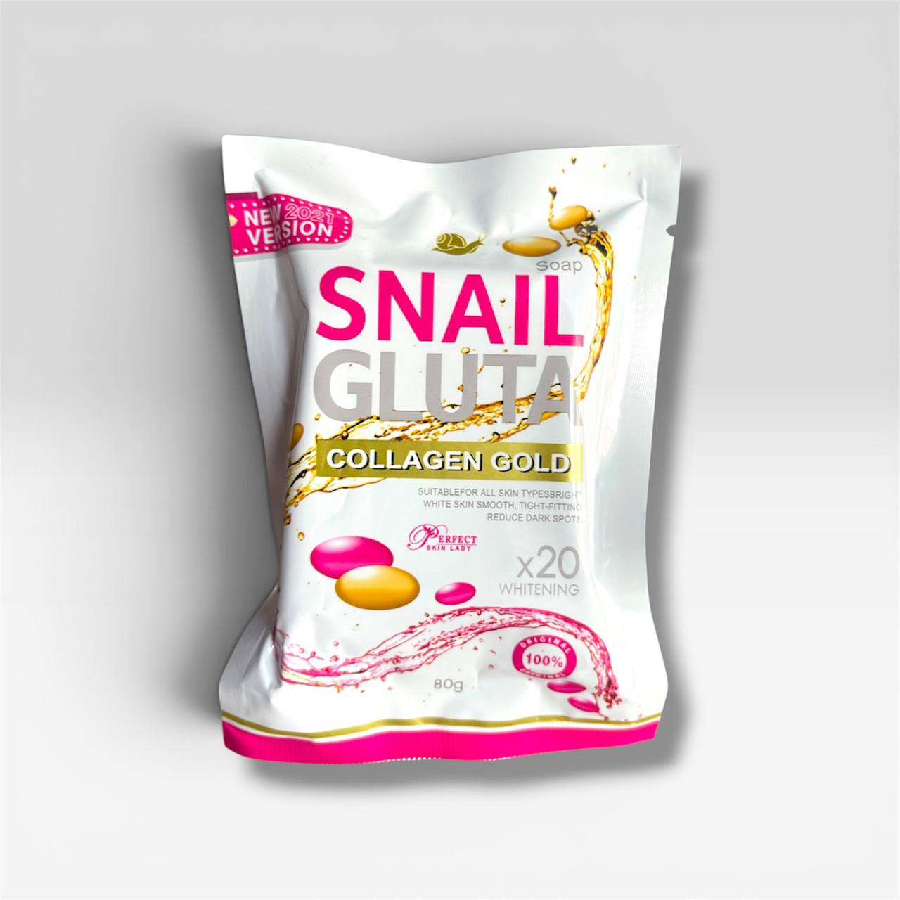 Perfect Skin Lady Snail Gluta Collagen Gold x20 Whitening (New 2021 Version)