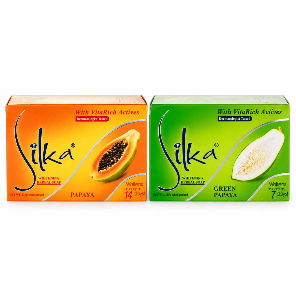 Silka Papaya Soap 135g ( Orange & Green)