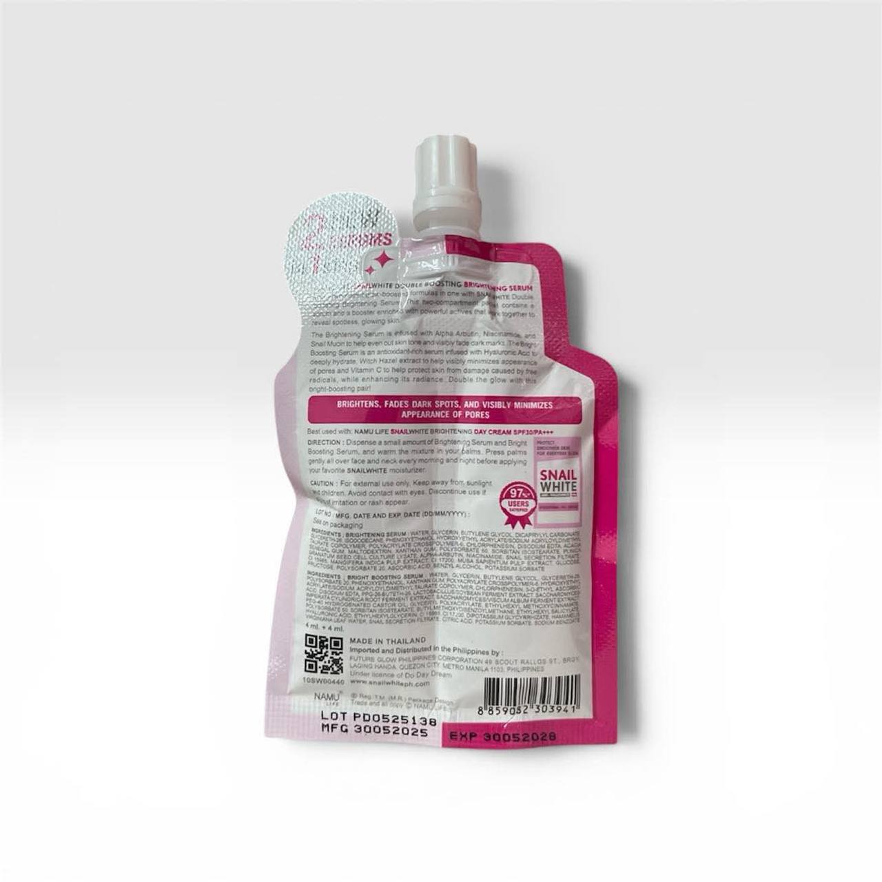 SNAILWHITE Double Boosting Brightening Serum 4ml+4ml