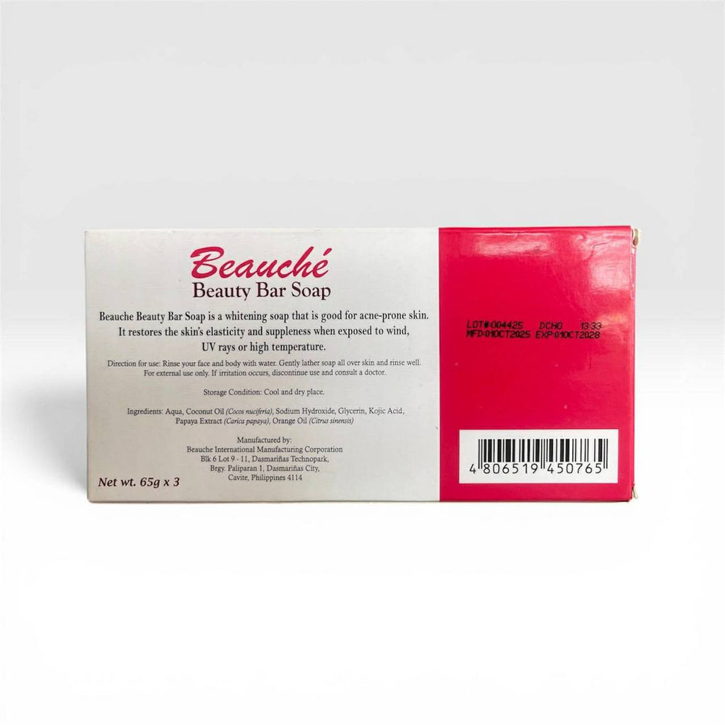 BEAUCHE Beauty Bar Soap (65g x 3 Pack)