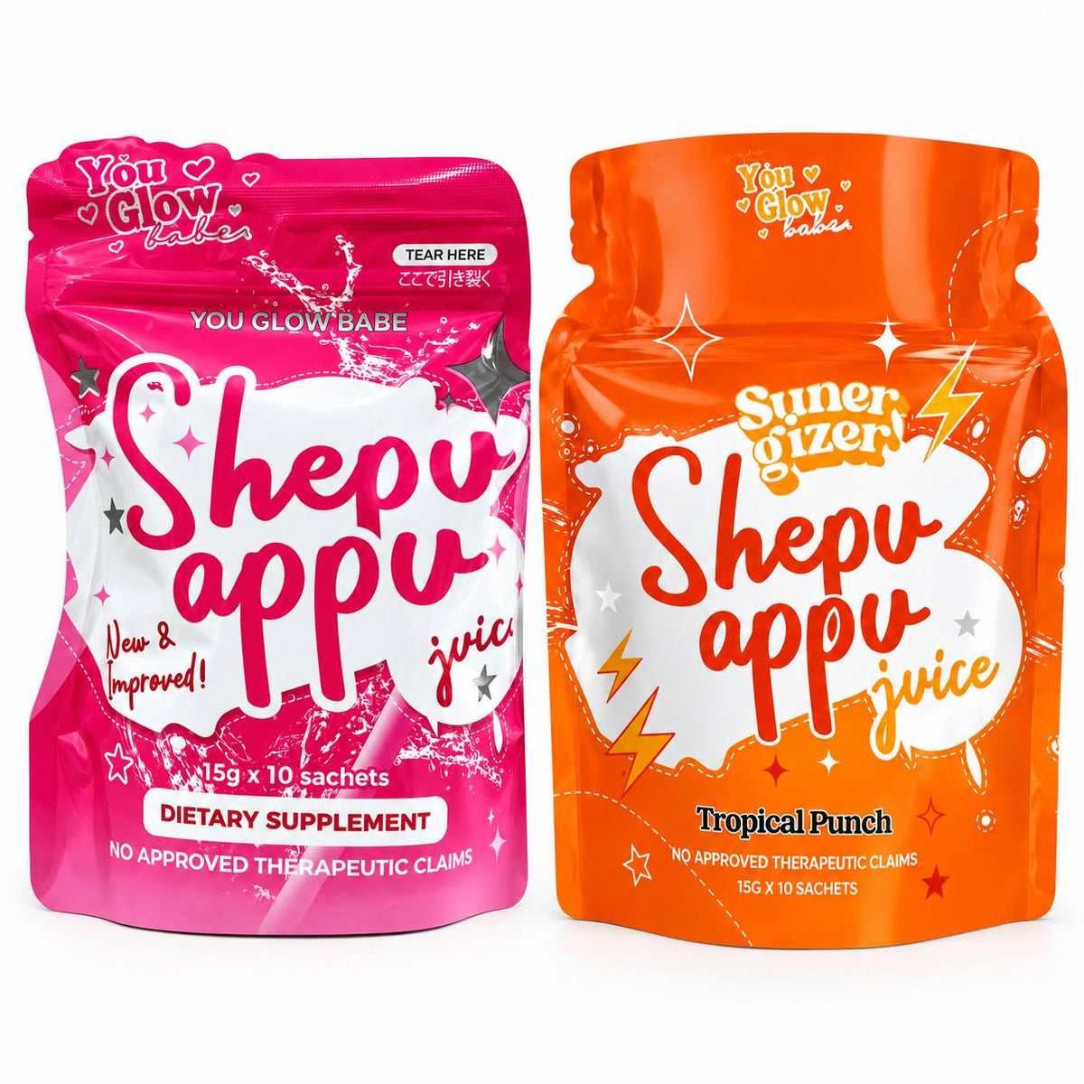 YOU GLOW BABE - Shepu Appu Juice Mixed Berries & Tropical Punch