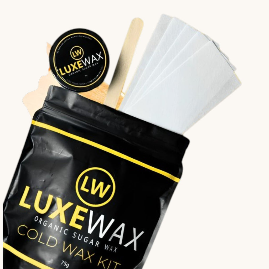 LUXE WAX Organic Sugar Kit Cold Wax Kit 75g