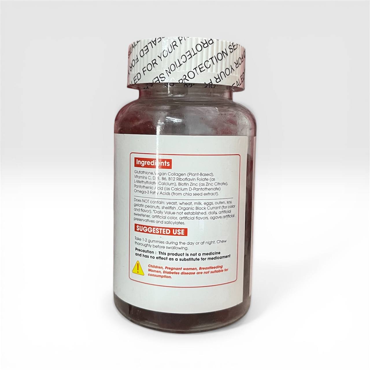 NATURE GLOW Glu**thi*ne Coll*gen Strawberry & Cranberry 60 gummies