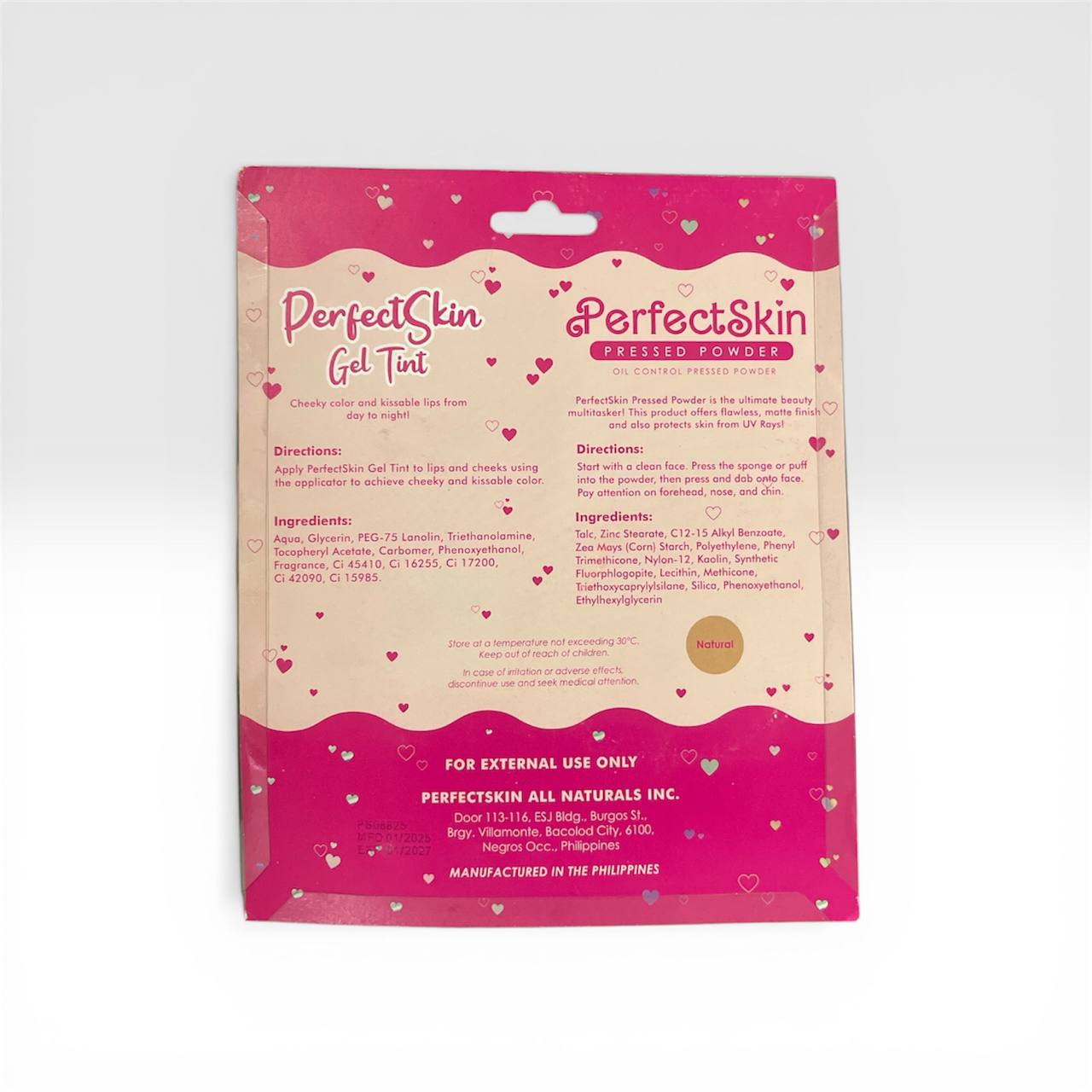 PERFECT SKIN Face Powder with Lip Tint Fair & Natural