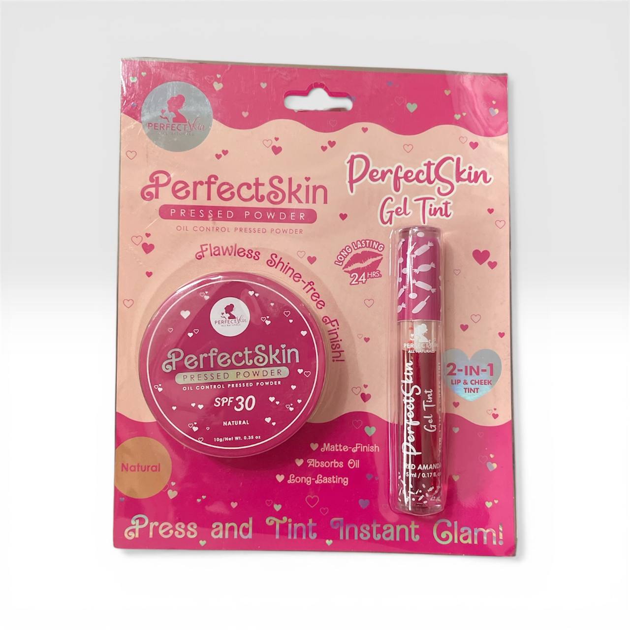 PERFECT SKIN Face Powder with Lip Tint Fair & Natural