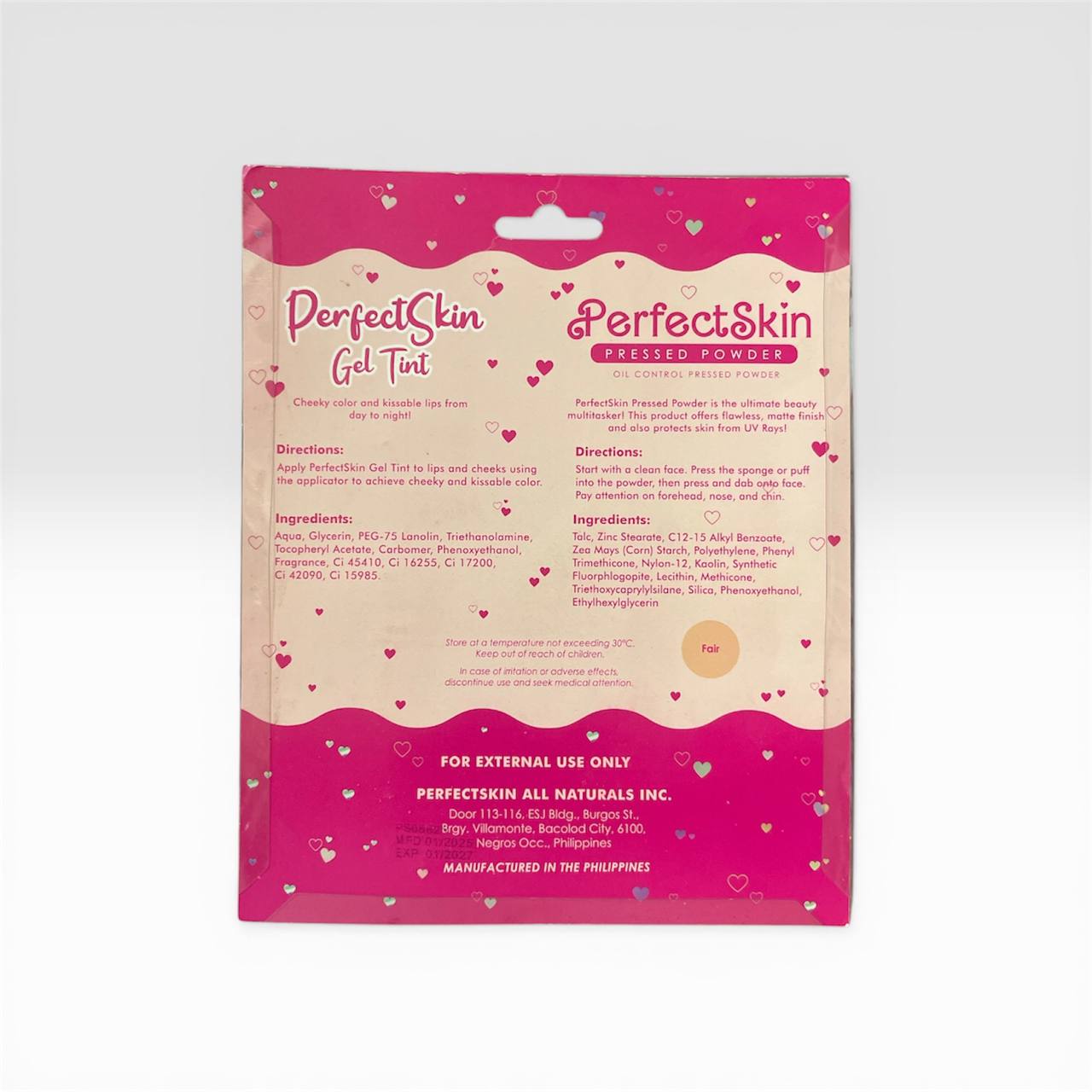 PERFECT SKIN Face Powder with Lip Tint Fair & Natural