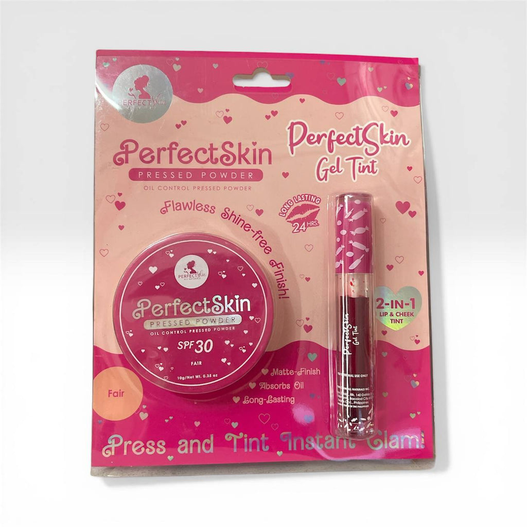 PERFECT SKIN Face Powder with Lip Tint Fair & Natural