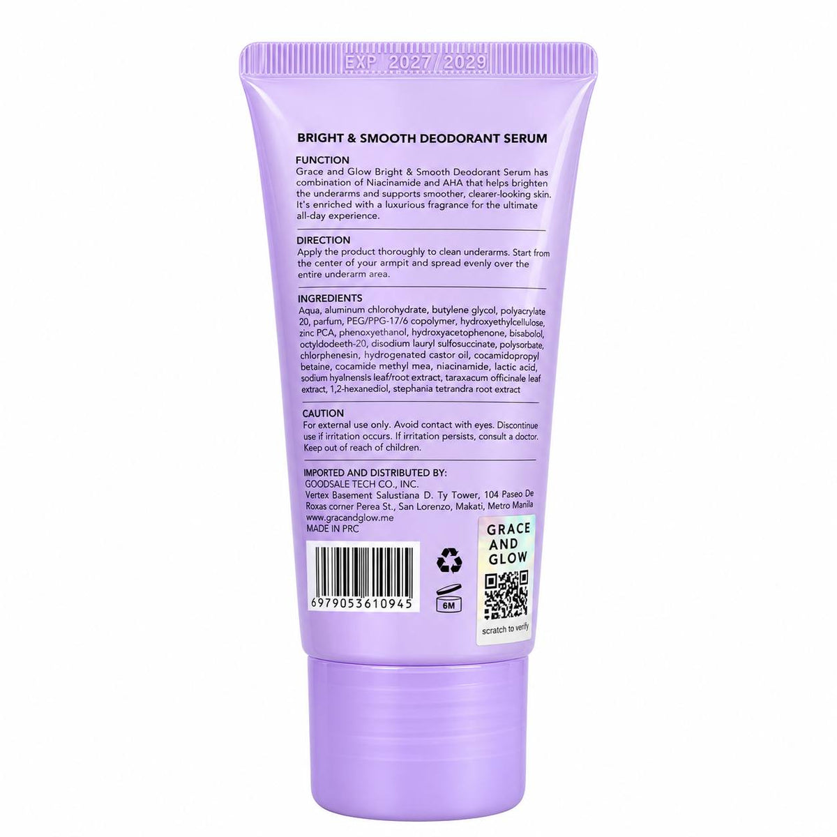 GRACE AND GLOW DEODORANT SERUM 35ml