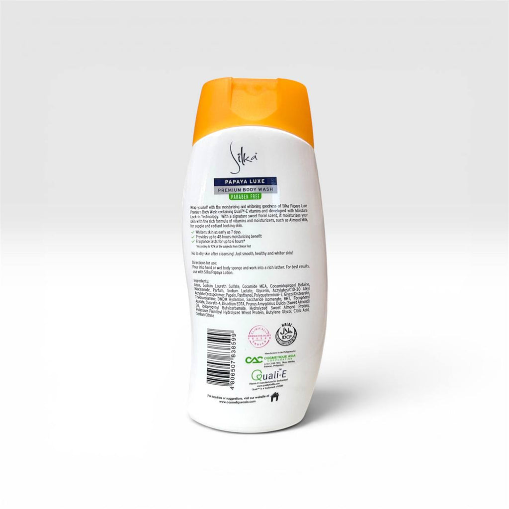 Silka Papaya Luxe Premium Body Wash 200ml