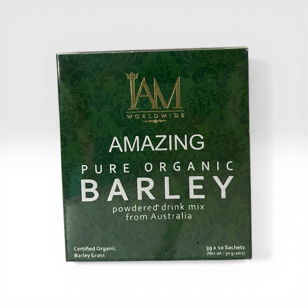 IAM WORLDWIDE Amazing Pure Organic Barley Powdered Drink Mix  3g x 10 sachets
