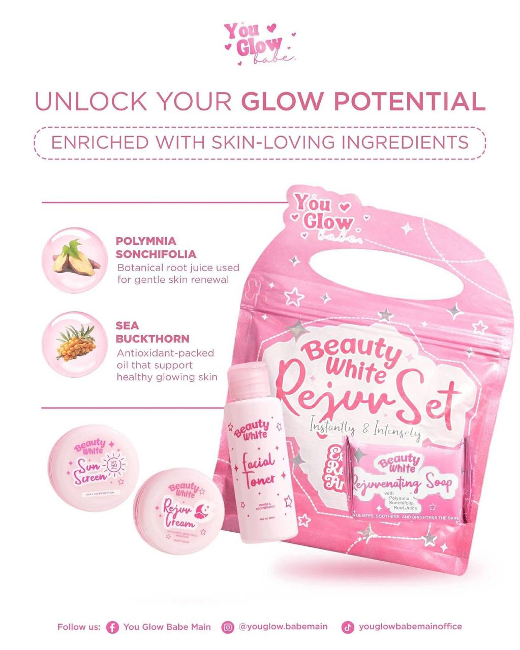 YOU GLOW BABE - Beauty White Rejuvenating Set