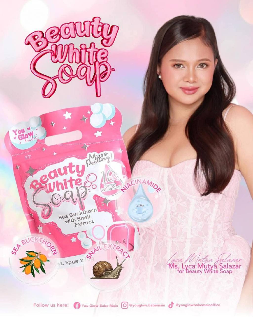 YOU GLOW BABE - Beauty White Soap (5 bars x 70g)