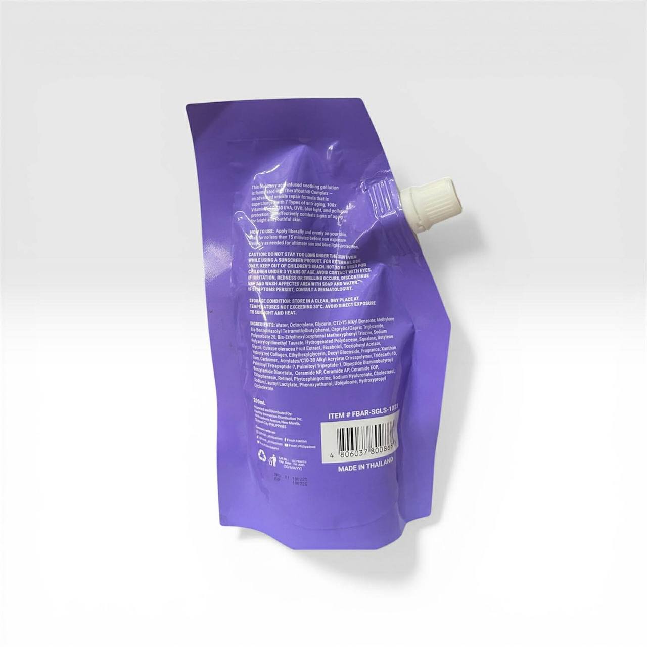 FRESH Skinlab Blueberry Acai Retinol Advance Wrinkle Repair Soothing Gel Lotion SPF 30 200ml