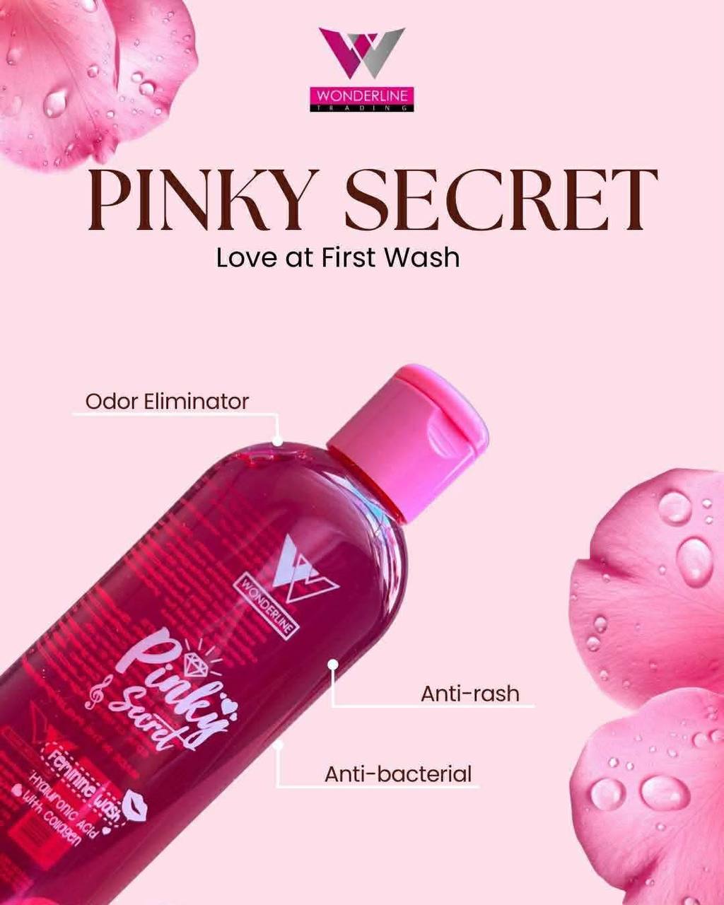 WONDERLINE - Pinky Secret Feminine Wash 150ml