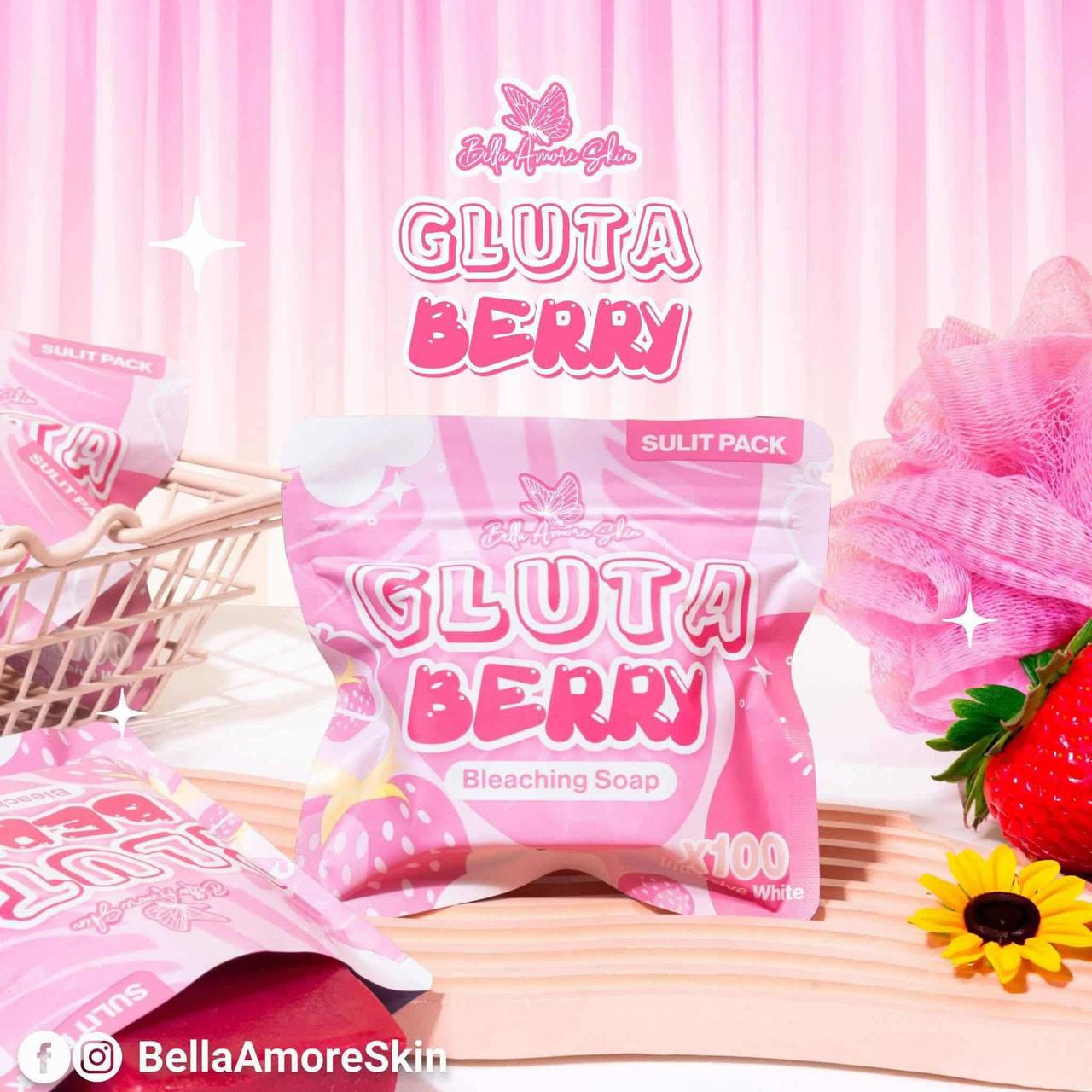 BELLA AMORE SKIN Glutaberry Soap 50g
