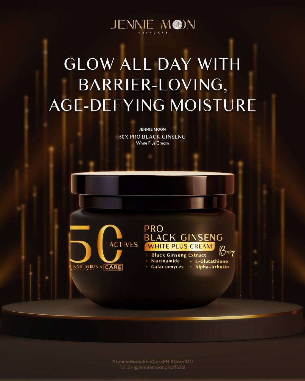 JENNIE MOON - 40x Pro Derma Plus Body Booster & 50x Pro Black Ginseng White Cream