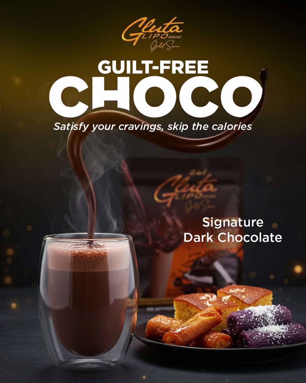 GLUTA LIPO Gold Series Dark Chocolate