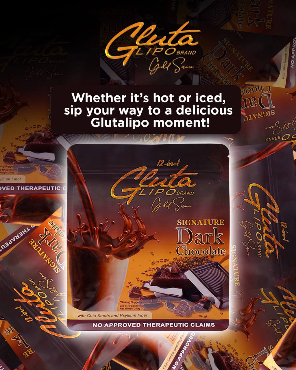 GLUTA LIPO Gold Series Dark Chocolate