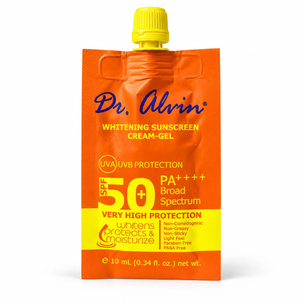 Dr. Alvin Whitening Sunscreen Cream-Gel SPF 50+ PA++++10mL