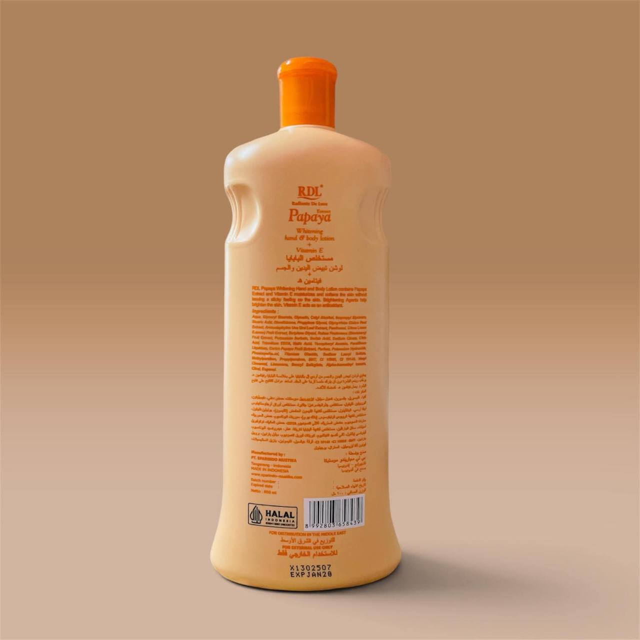 RDL Radiante De Luxe Papaya Whitening Hand & Body Lotion + Vitamin E