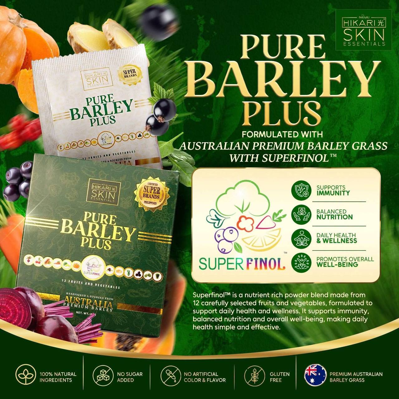 Hikari Skin Essentials Pure Barley Plus