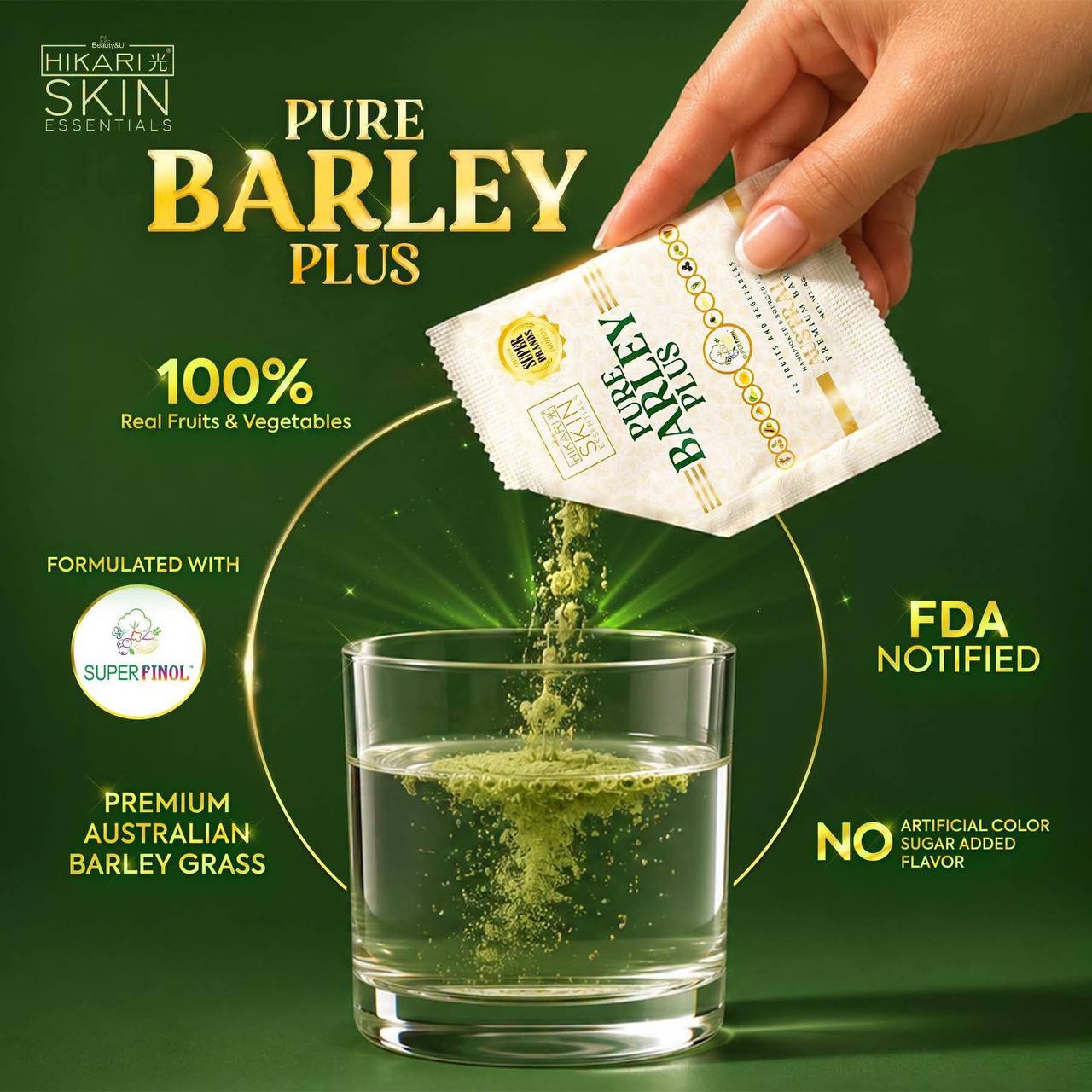 Hikari Skin Essentials Pure Barley Plus