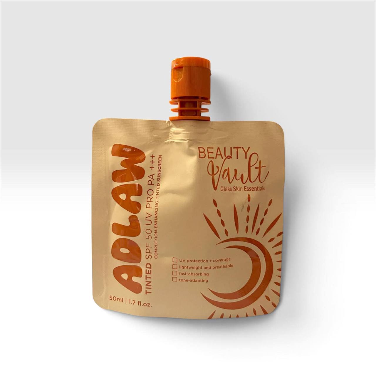 BEAUTY VAULT Adlaw Premium & Tinted SPF50 Uv Pro Sunscreen 50ml